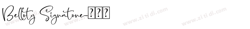 Belloty Signatone字体转换